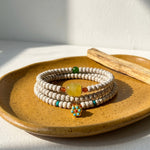 WIAUGEM Star &amp; Moon Bodhi Lotus Three-Loop Bracelet