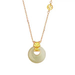 Wiaugem Chinese Zodiac Peace Buckle Necklace