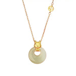 Wiaugem Chinese Zodiac Peace Buckle Necklace