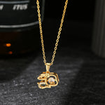 Wiaugen 12 Chinese Zodiac Necklace | Temple-Blessed Zodiac Guardian Jewelry