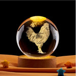 12 Chinese Zodiac Crystal Ball Night Light | WIAUGEM