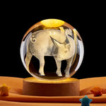 12 Chinese Zodiac Crystal Ball Night Light | WIAUGEM