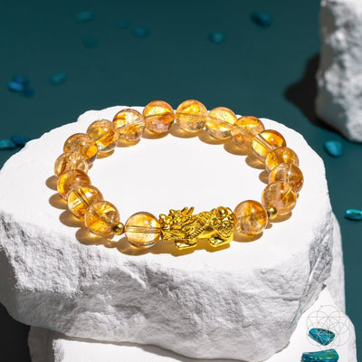 Citrine Bracelet with Pixiu | Feng Shui Bracelet for Wealth