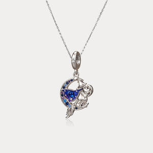 Wiaugem Witch Moon Necklace | Halloween Jewelry for Mystery &amp; Transformation