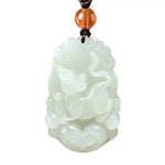 Wiaugem 12 Chinese Zodiac Natural Jade Pendant