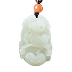 Wiaugem 12 Chinese Zodiac Natural Jade Pendant